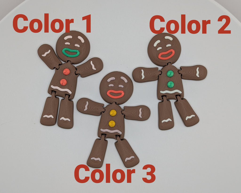 Gingerbread Man Ornament 3D Print