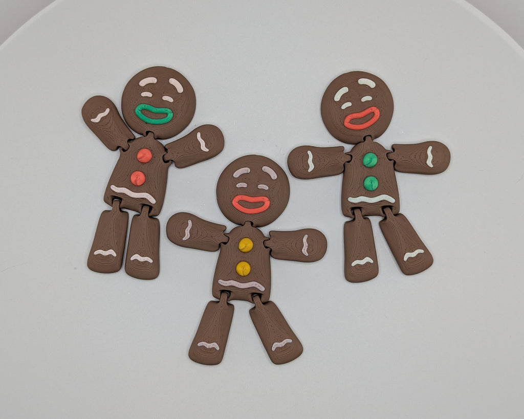 Gingerbread Man Ornament 3D Print