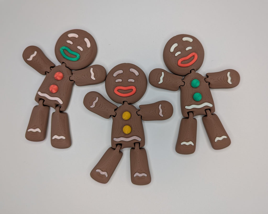 Gingerbread Man Ornament 3D Print