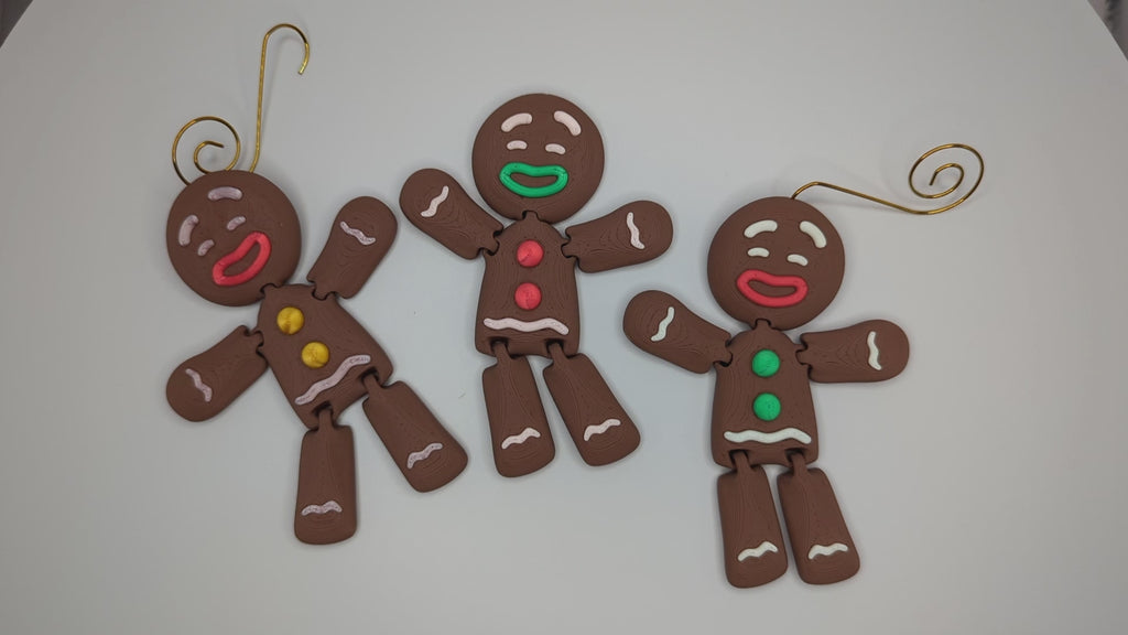 Gingerbread Man Ornament 3D Print
